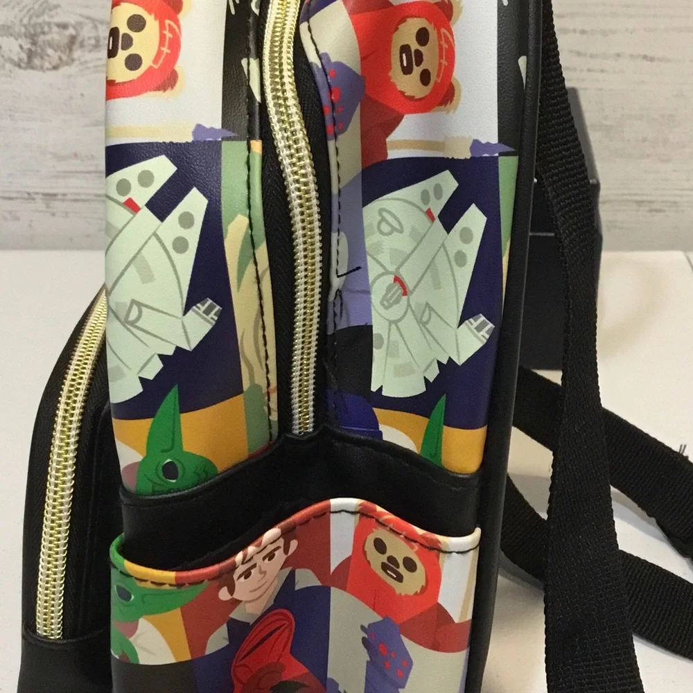 Star Wars Kids' Multicolor Character Patchwork Mini Backpack
